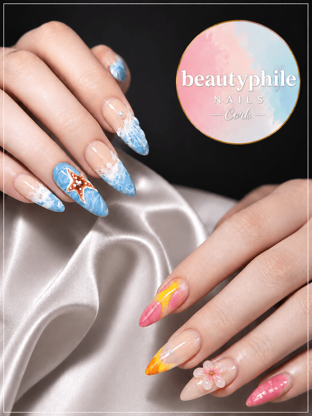 Ocean art almond set